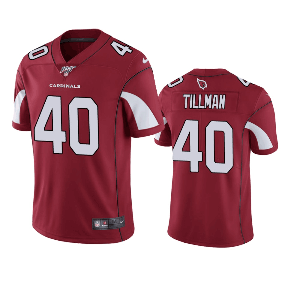 Men's Arizona Cardinals #40 Pat Tillman Red 2019 100th Season Vapor Untouchable Limited Stitched NFL Jersey